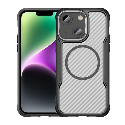 Carbon Fiber Texture MagSafe Translucent Phone Case