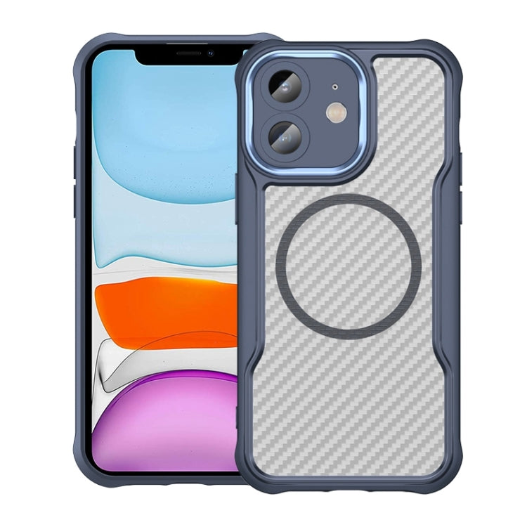 Carbon Fiber Texture MagSafe Translucent Phone Case