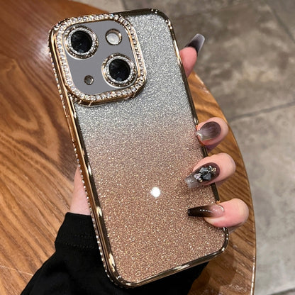 Diamond Gradient Glitter TPU Phone Case
