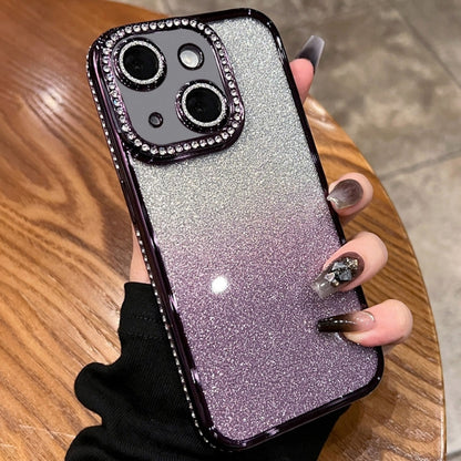 Diamond Gradient Glitter TPU Phone Case